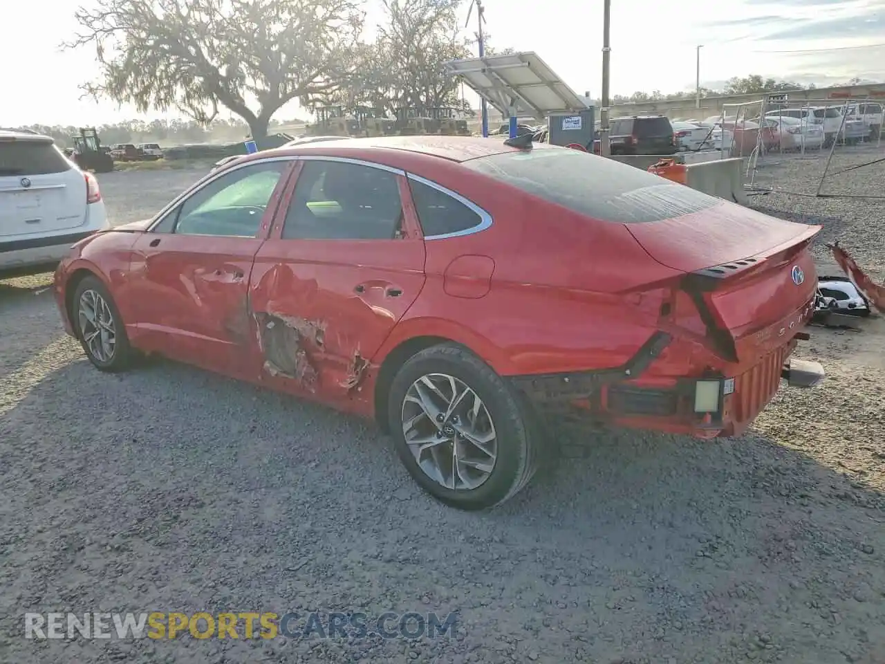 2 Photograph of a damaged car KMHL64JA6MA143668 HYUNDAI SONATA 2021