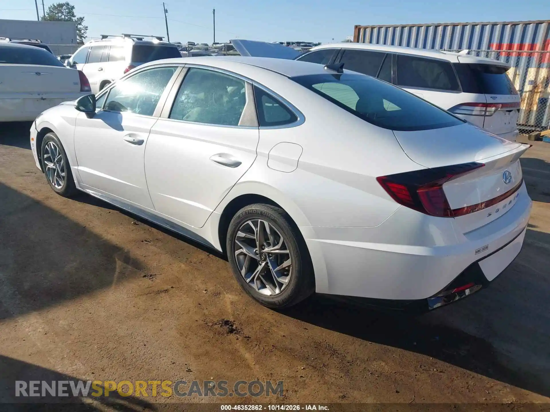 3 Photograph of a damaged car KMHL64JA6MA164620 HYUNDAI SONATA 2021