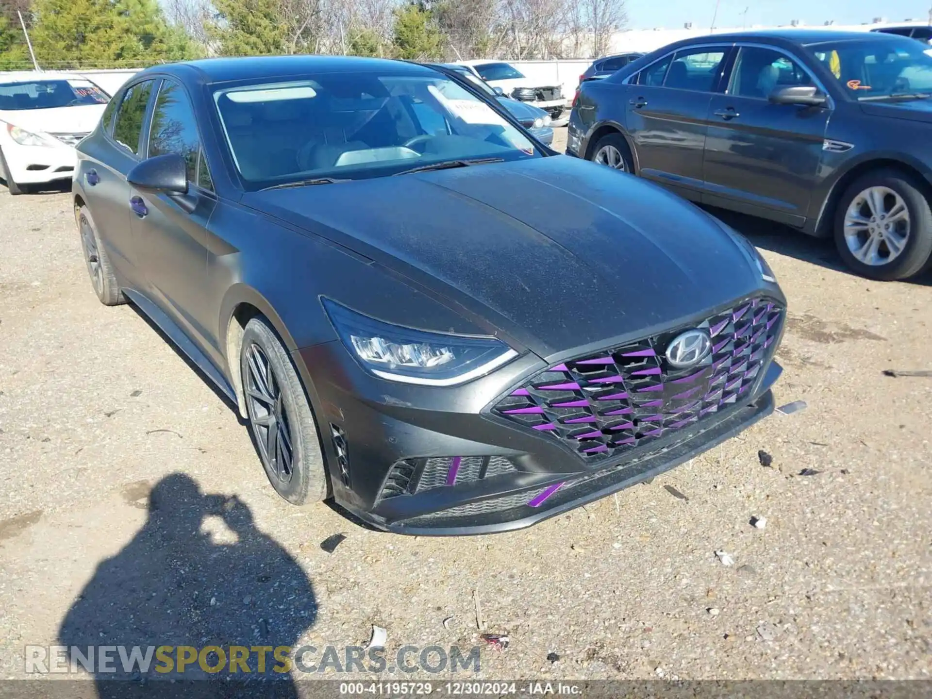 1 Photograph of a damaged car KMHL64JA8MA147060 HYUNDAI SONATA 2021