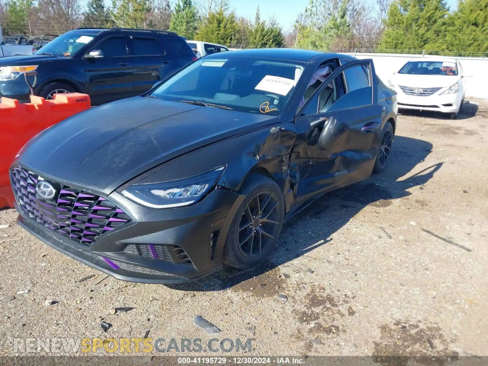 2 Photograph of a damaged car KMHL64JA8MA147060 HYUNDAI SONATA 2021