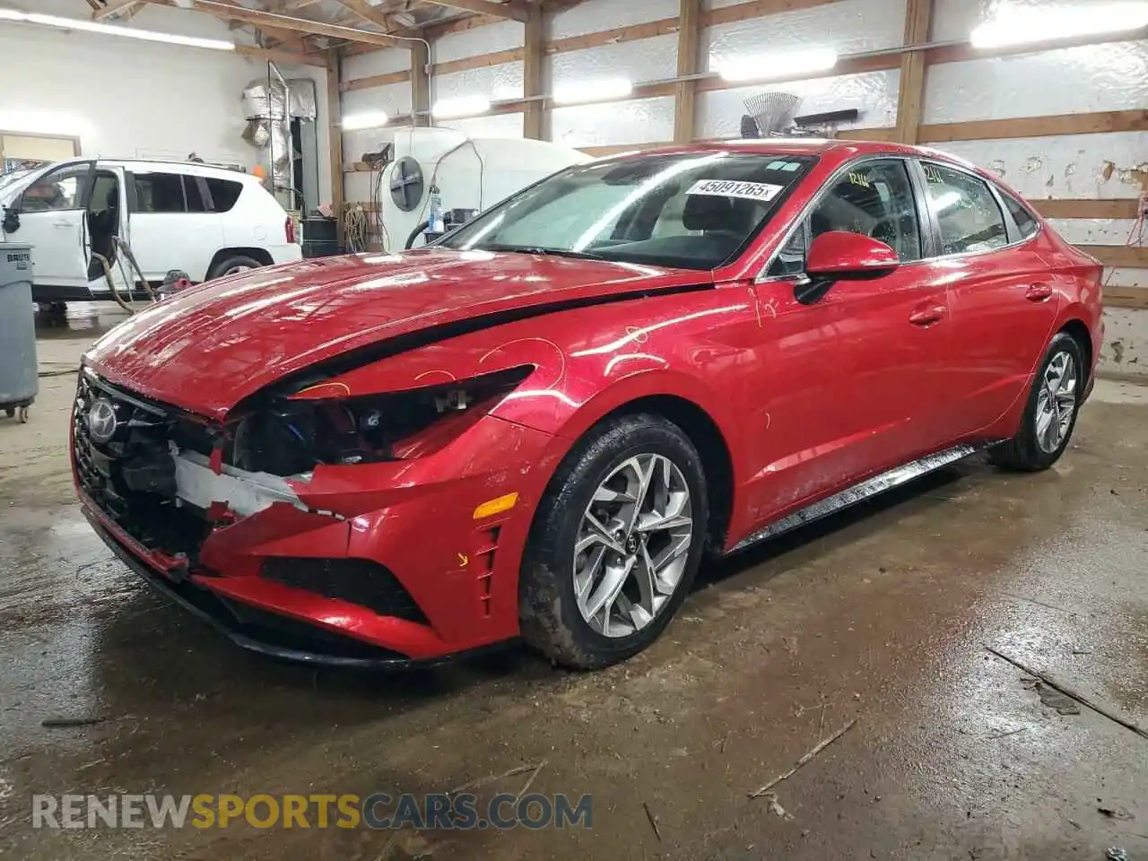 1 Photograph of a damaged car KMHL64JA8MA149889 HYUNDAI SONATA 2021