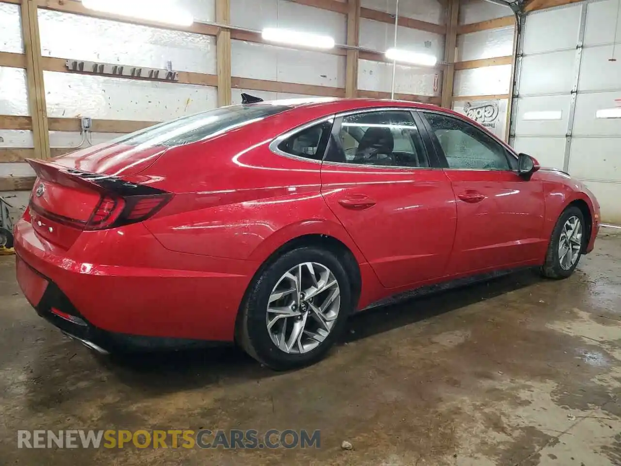 3 Photograph of a damaged car KMHL64JA8MA149889 HYUNDAI SONATA 2021