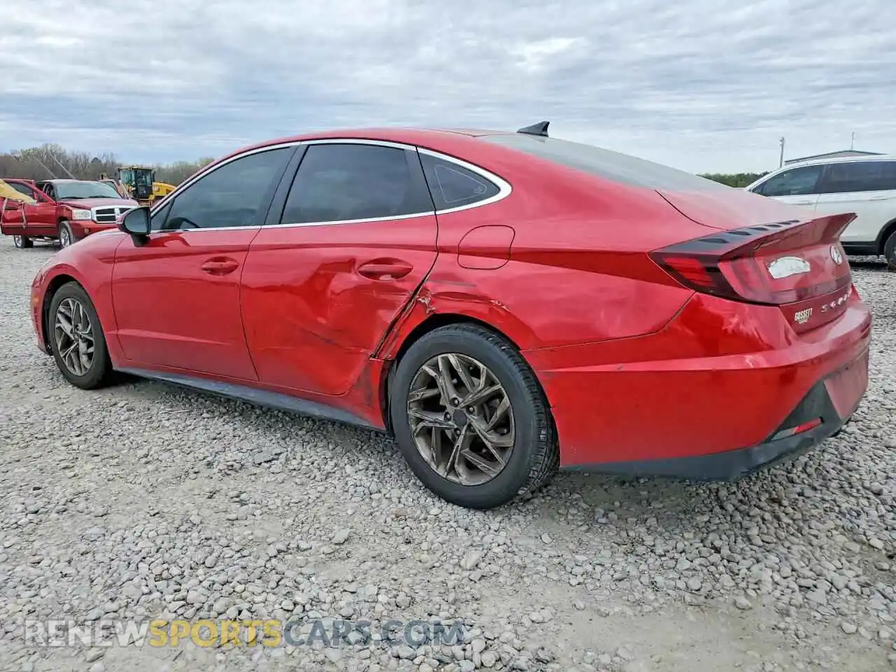 2 Photograph of a damaged car KMHL64JA8MA155059 HYUNDAI SONATA 2021