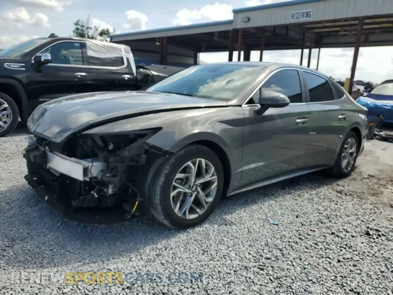 1 Photograph of a damaged car KMHL64JA8MA164294 HYUNDAI SONATA 2021