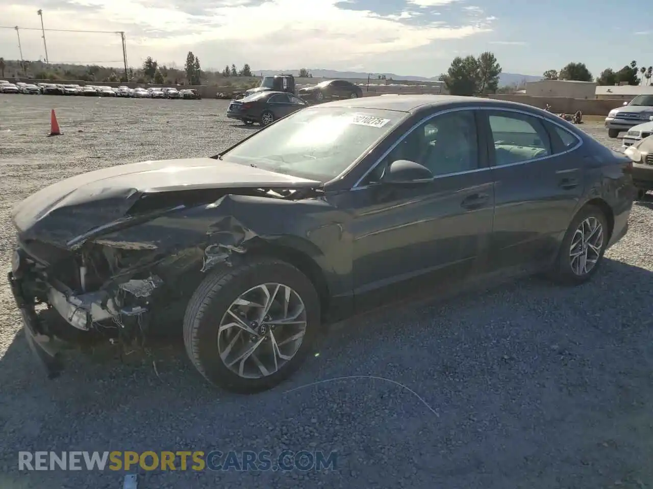1 Photograph of a damaged car KMHL64JAXMA150977 HYUNDAI SONATA 2021
