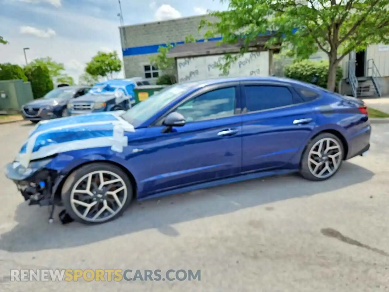 1 Photograph of a damaged car 5NPEK4JC4NH149358 HYUNDAI SONATA 2022