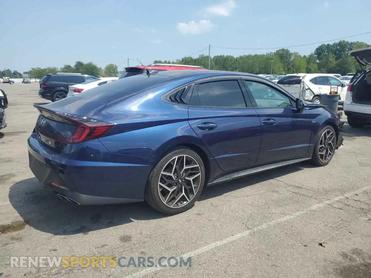 3 Photograph of a damaged car 5NPEK4JC4NH149358 HYUNDAI SONATA 2022