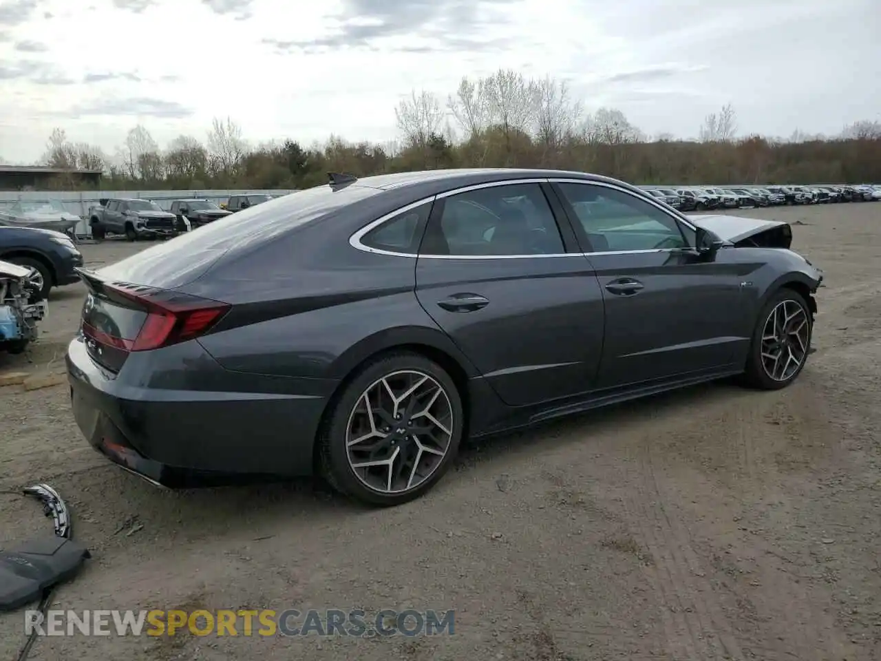 3 Photograph of a damaged car 5NPEK4JC9NH149789 HYUNDAI SONATA 2022