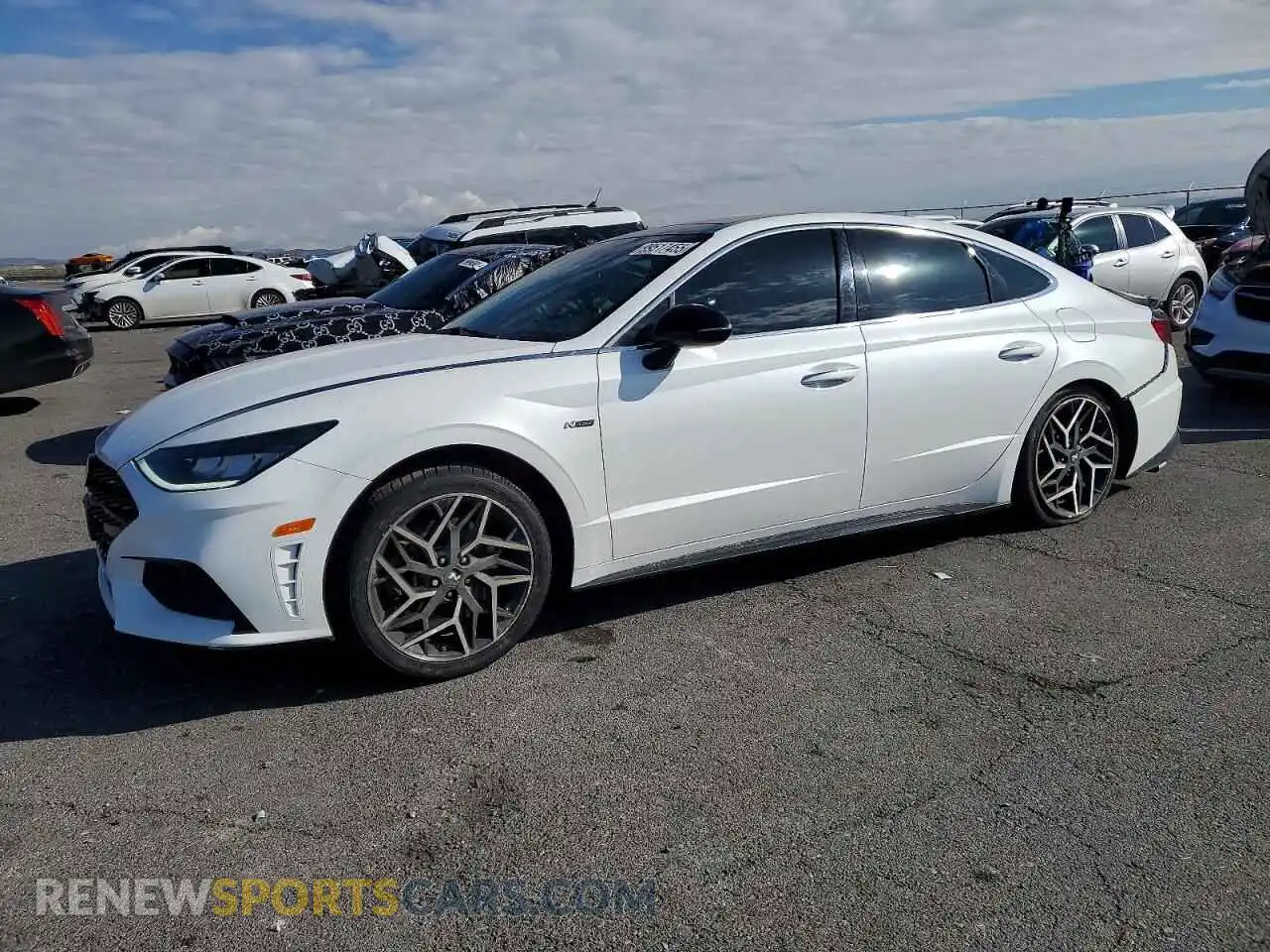 1 Photograph of a damaged car KMHL14JC9NA224486 HYUNDAI SONATA 2022