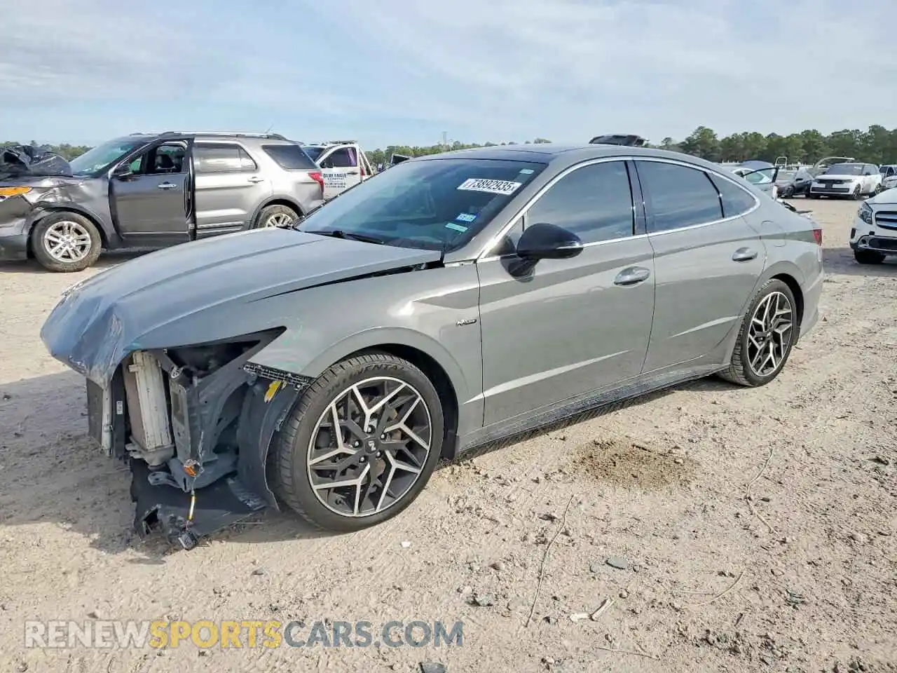 1 Photograph of a damaged car KMHL14JCXNA246643 HYUNDAI SONATA 2022