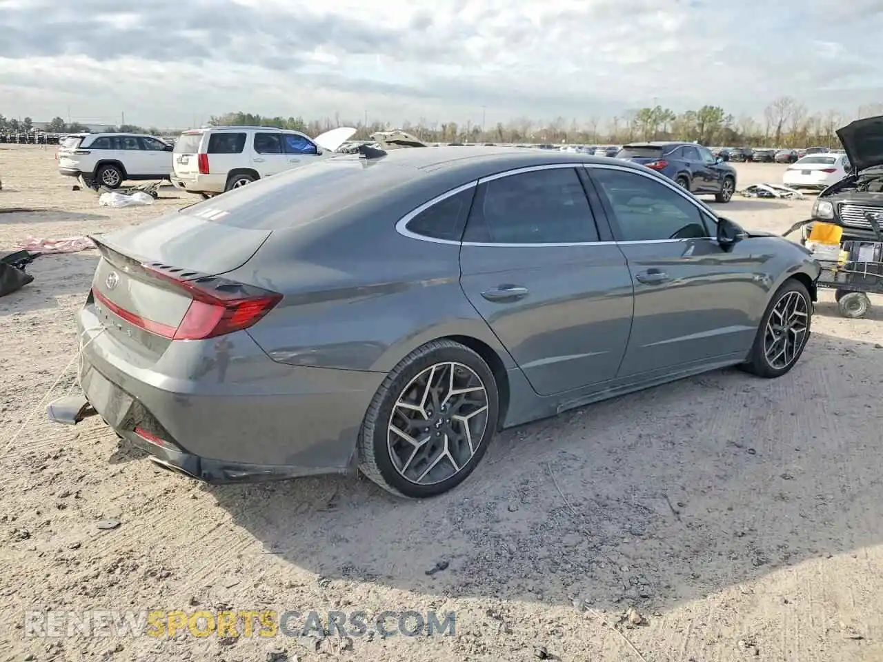 3 Photograph of a damaged car KMHL14JCXNA246643 HYUNDAI SONATA 2022