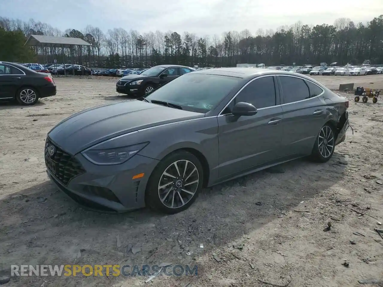 1 Photograph of a damaged car KMHL34J25NA246390 HYUNDAI SONATA 2022