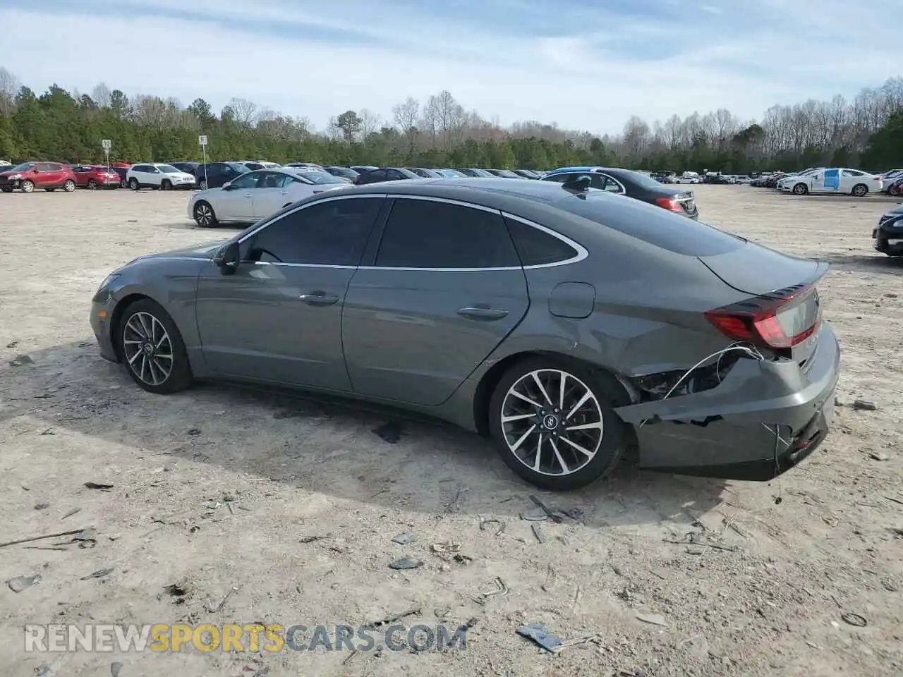 2 Photograph of a damaged car KMHL34J25NA246390 HYUNDAI SONATA 2022