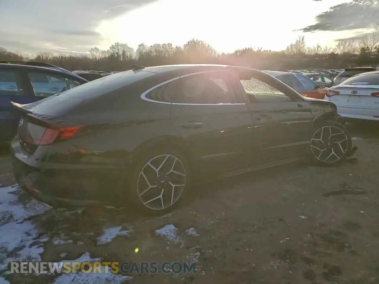3 fotografías del automóvil dañado KMHL14JC6PA340425 HYUNDAI SONATA 2023