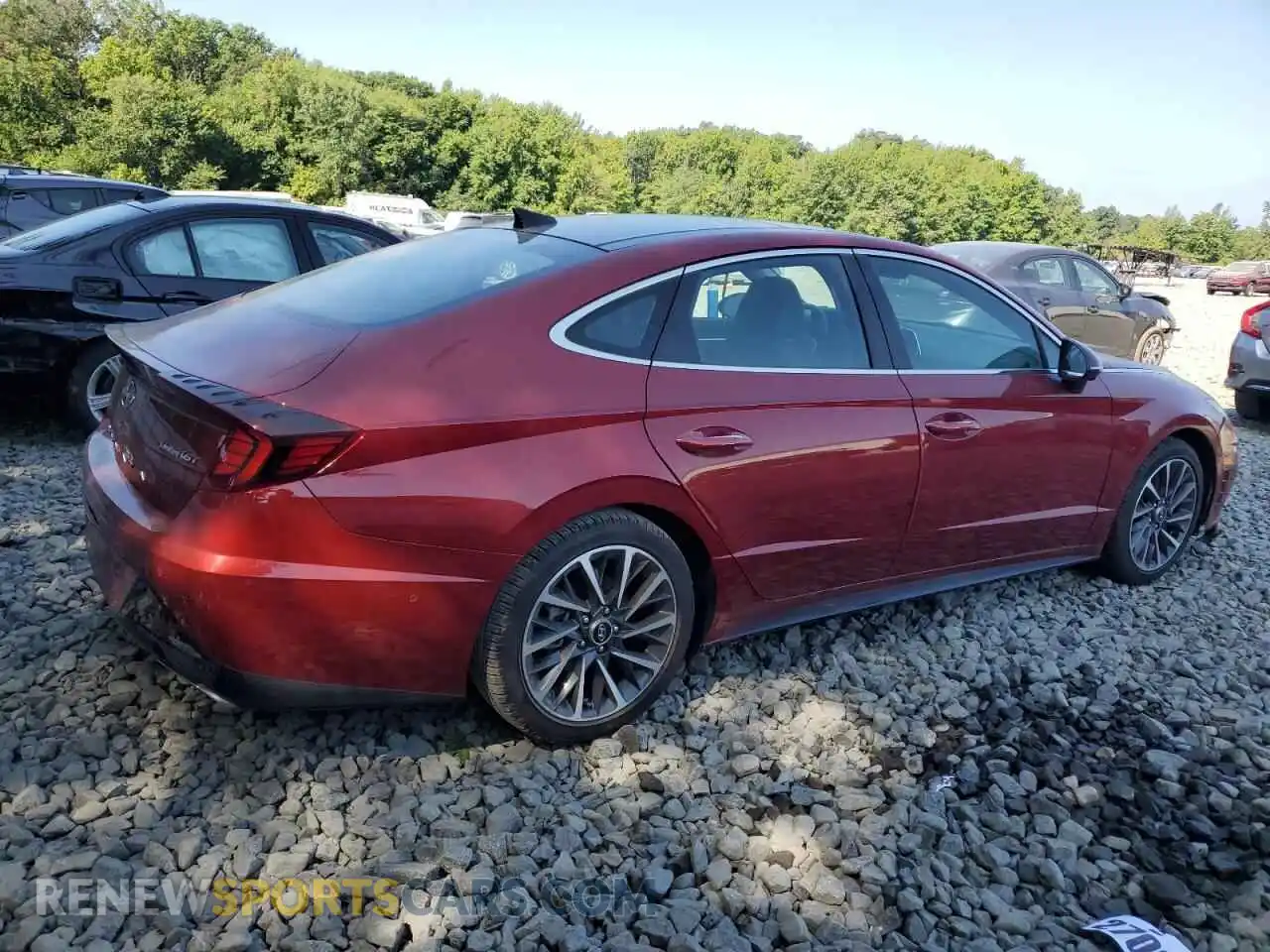 3 Photograph of a damaged car KMHL34J26PA322962 HYUNDAI SONATA 2023