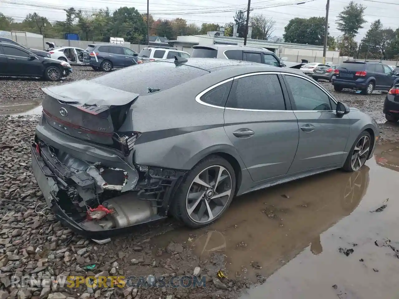 3 Photograph of a damaged car KMHL44J21PA274994 HYUNDAI SONATA 2023