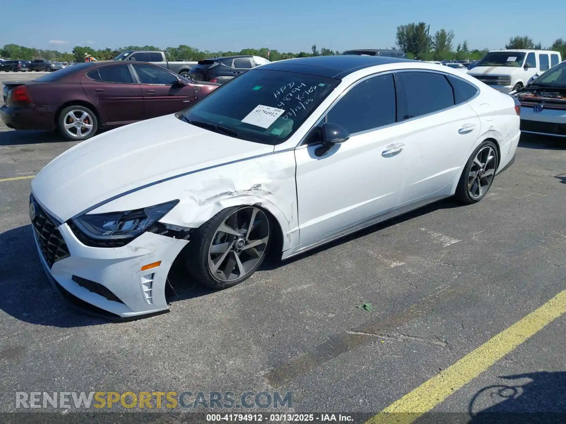 2 Photograph of a damaged car KMHL44J26PA248794 HYUNDAI SONATA 2023