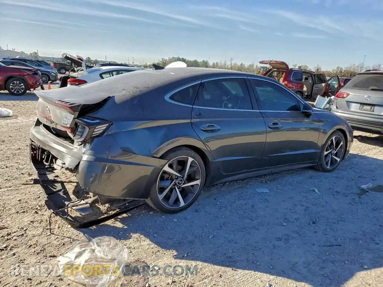 3 Фотография поврежденного автомобиля KMHL44J26PA249928 HYUNDAI SONATA 2023