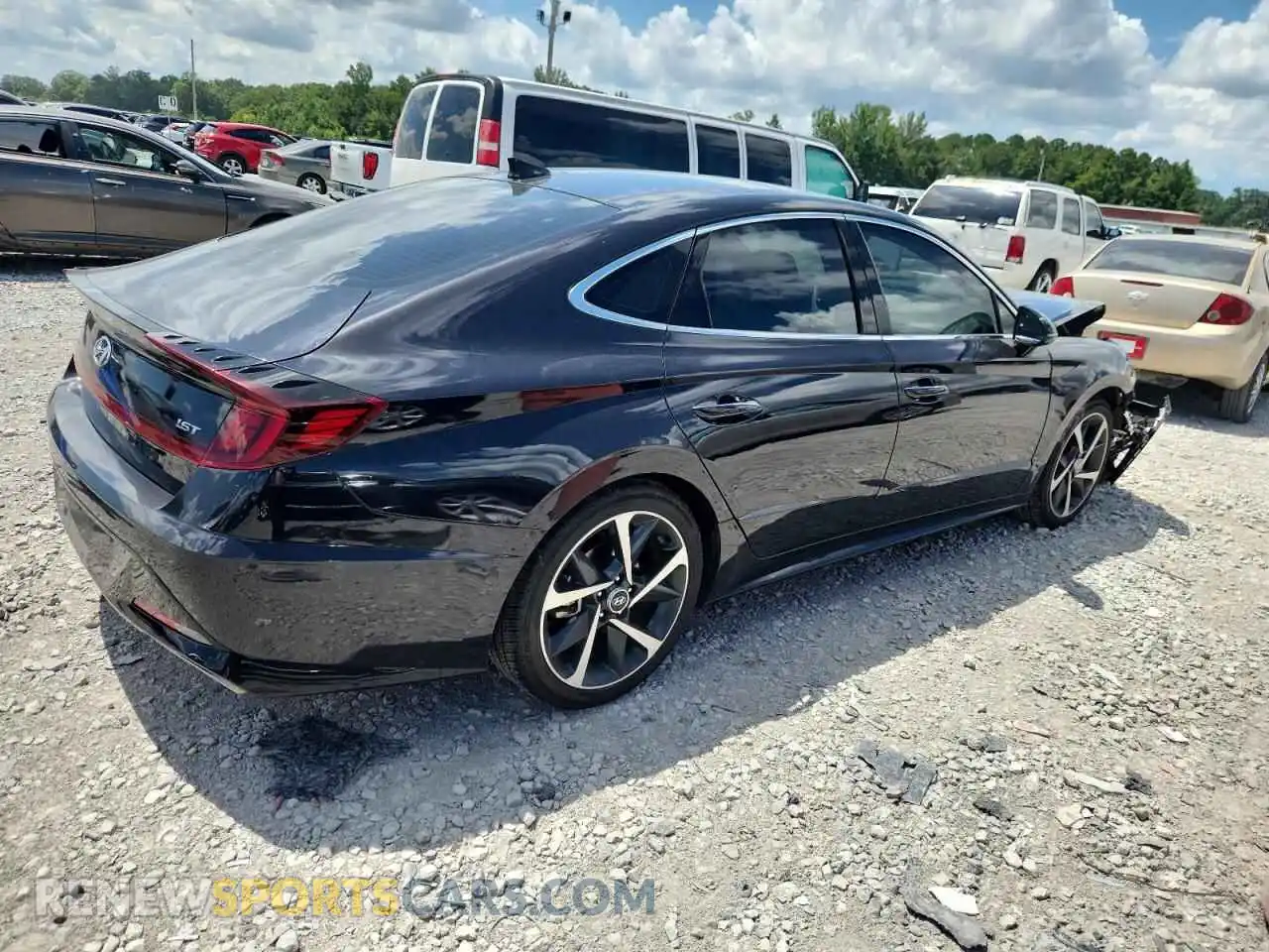 3 Photograph of a damaged car KMHL44J26PA262971 HYUNDAI SONATA 2023