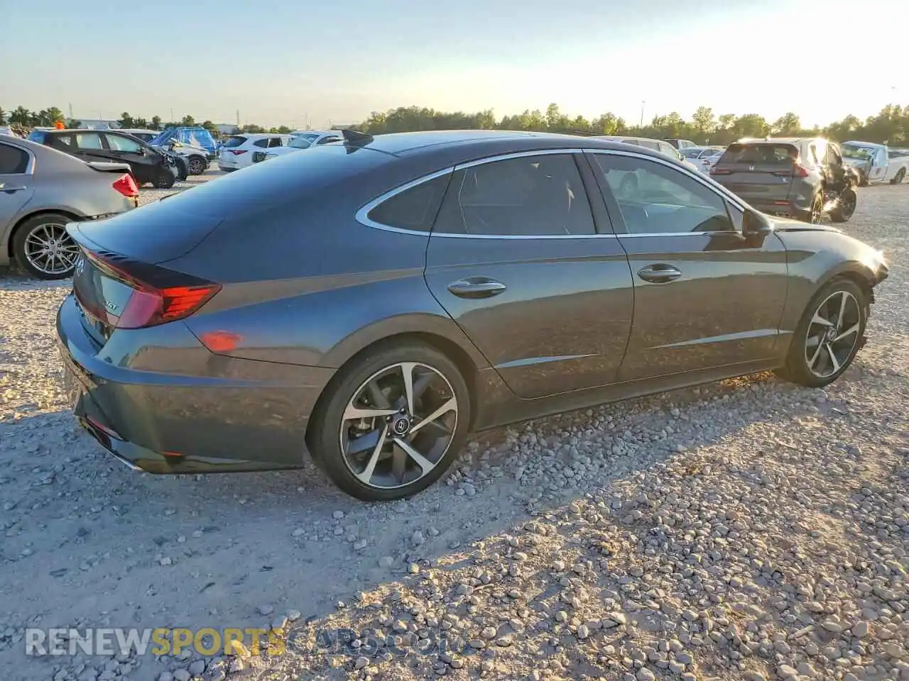 3 fotografías del automóvil dañado KMHL44J26PA271265 HYUNDAI SONATA 2023