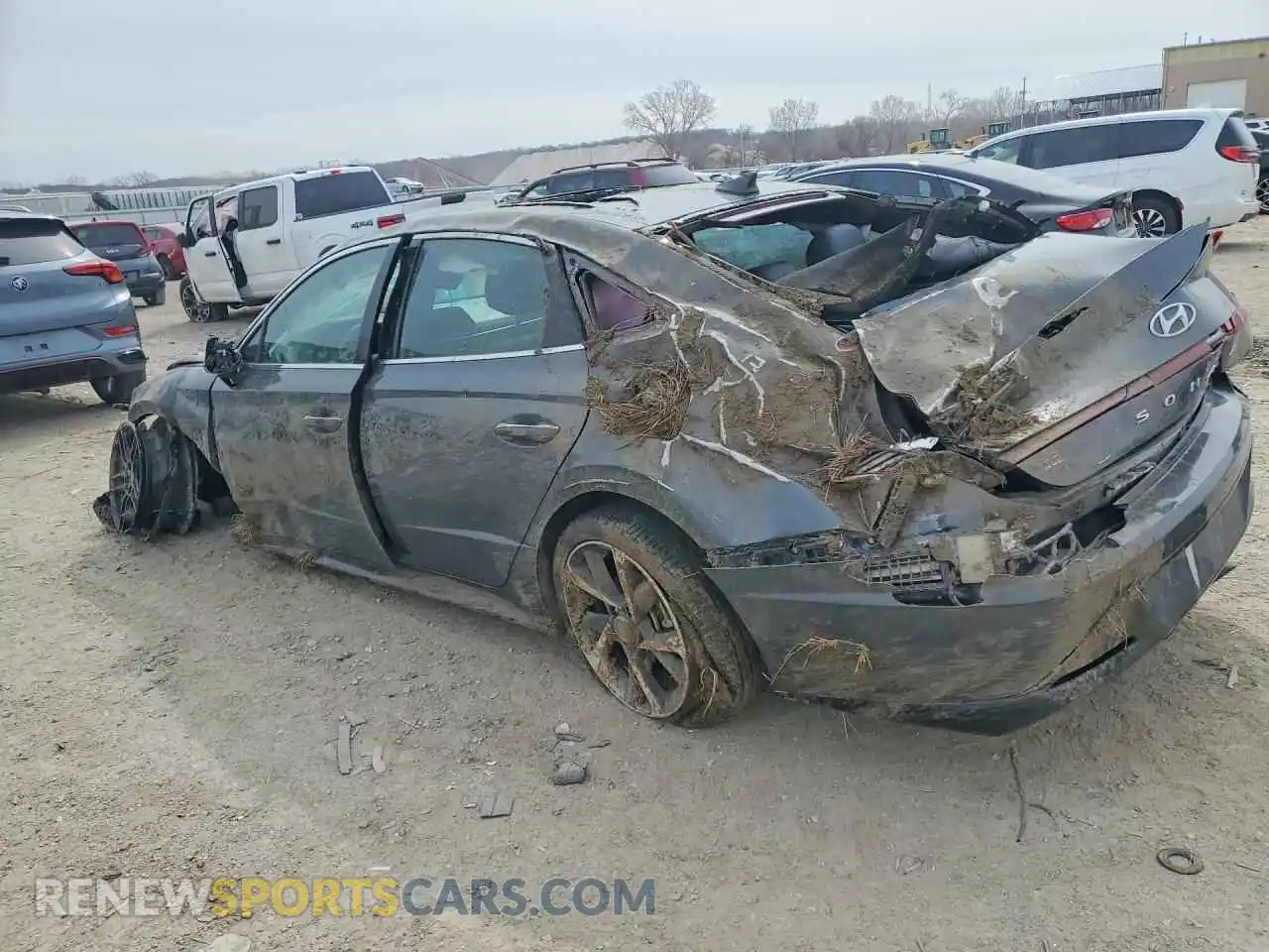 2 Photograph of a damaged car KMHL44J26PA272741 HYUNDAI SONATA 2023