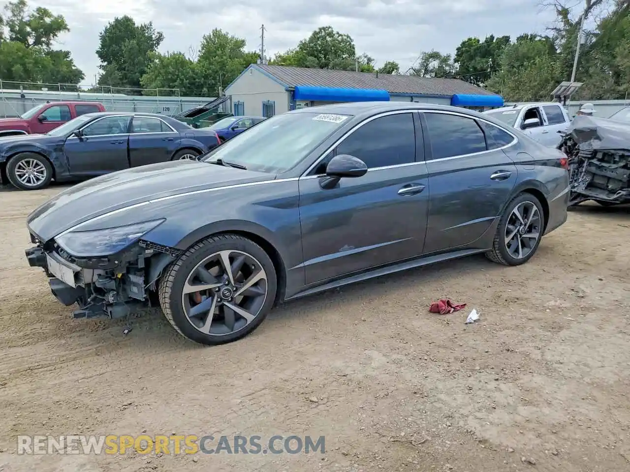 1 Photograph of a damaged car KMHL44J26PA306094 HYUNDAI SONATA 2023