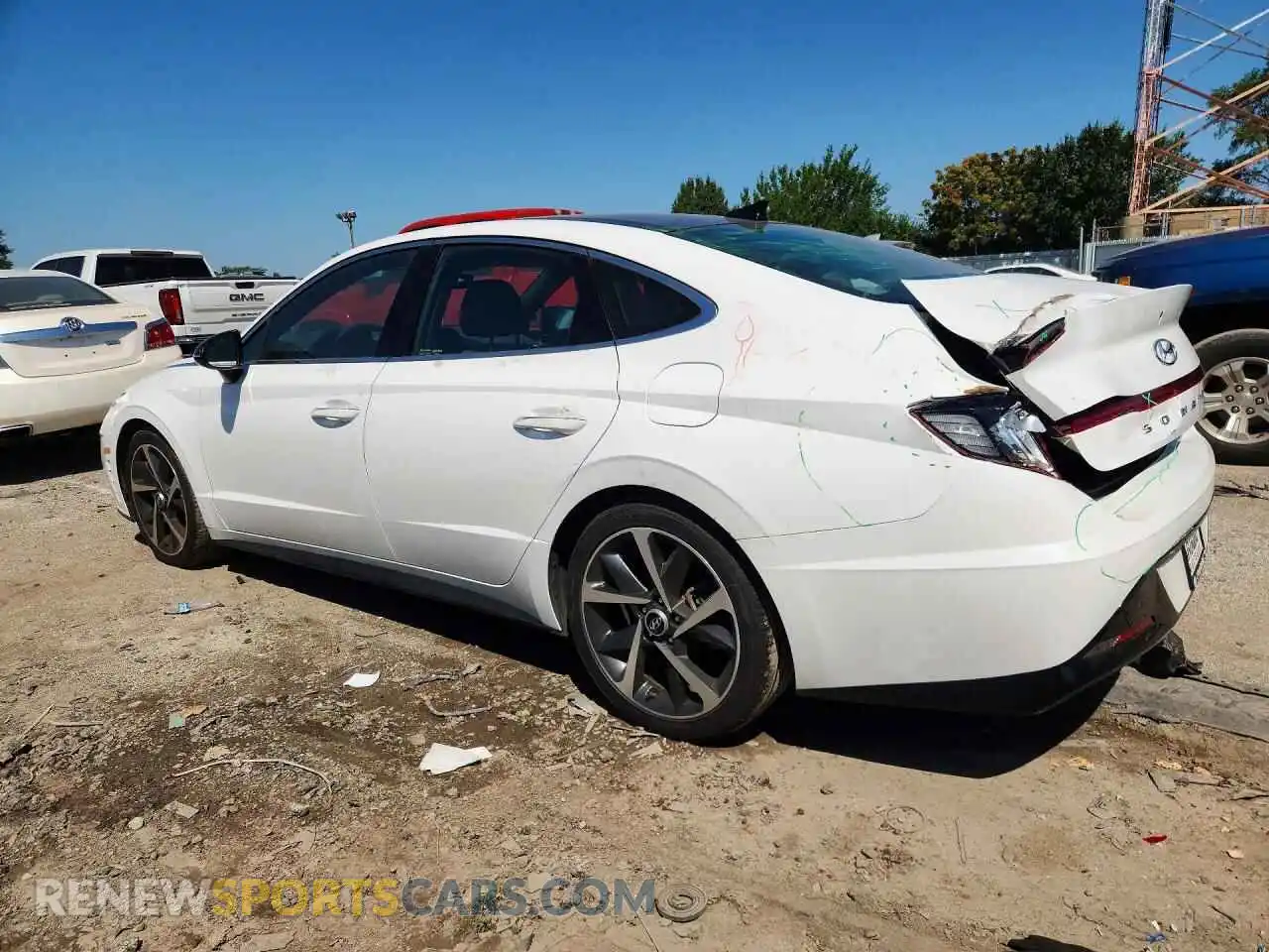 2 fotografías del automóvil dañado KMHL44J26PA312283 HYUNDAI SONATA 2023
