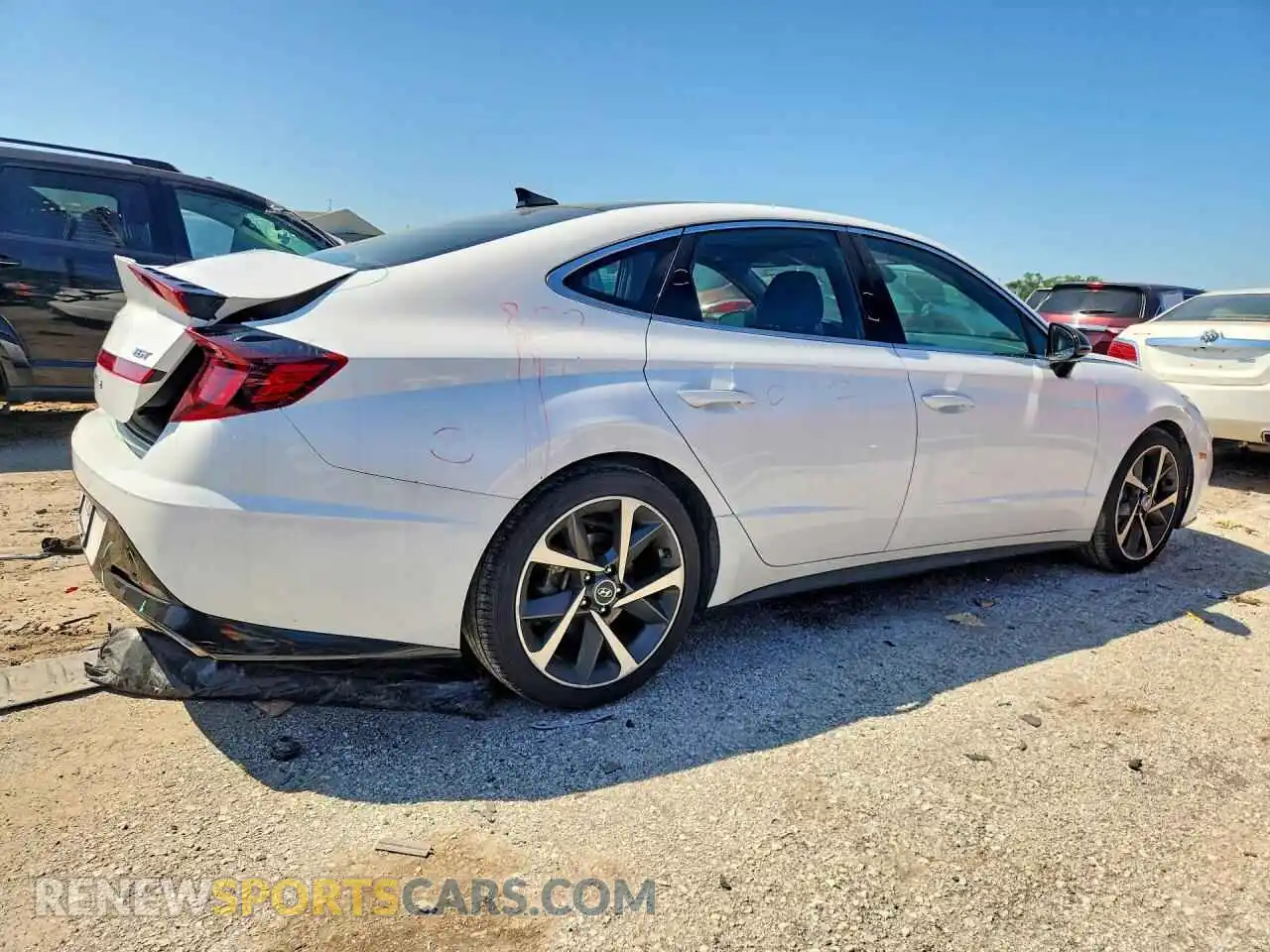 3 fotografías del automóvil dañado KMHL44J26PA312283 HYUNDAI SONATA 2023