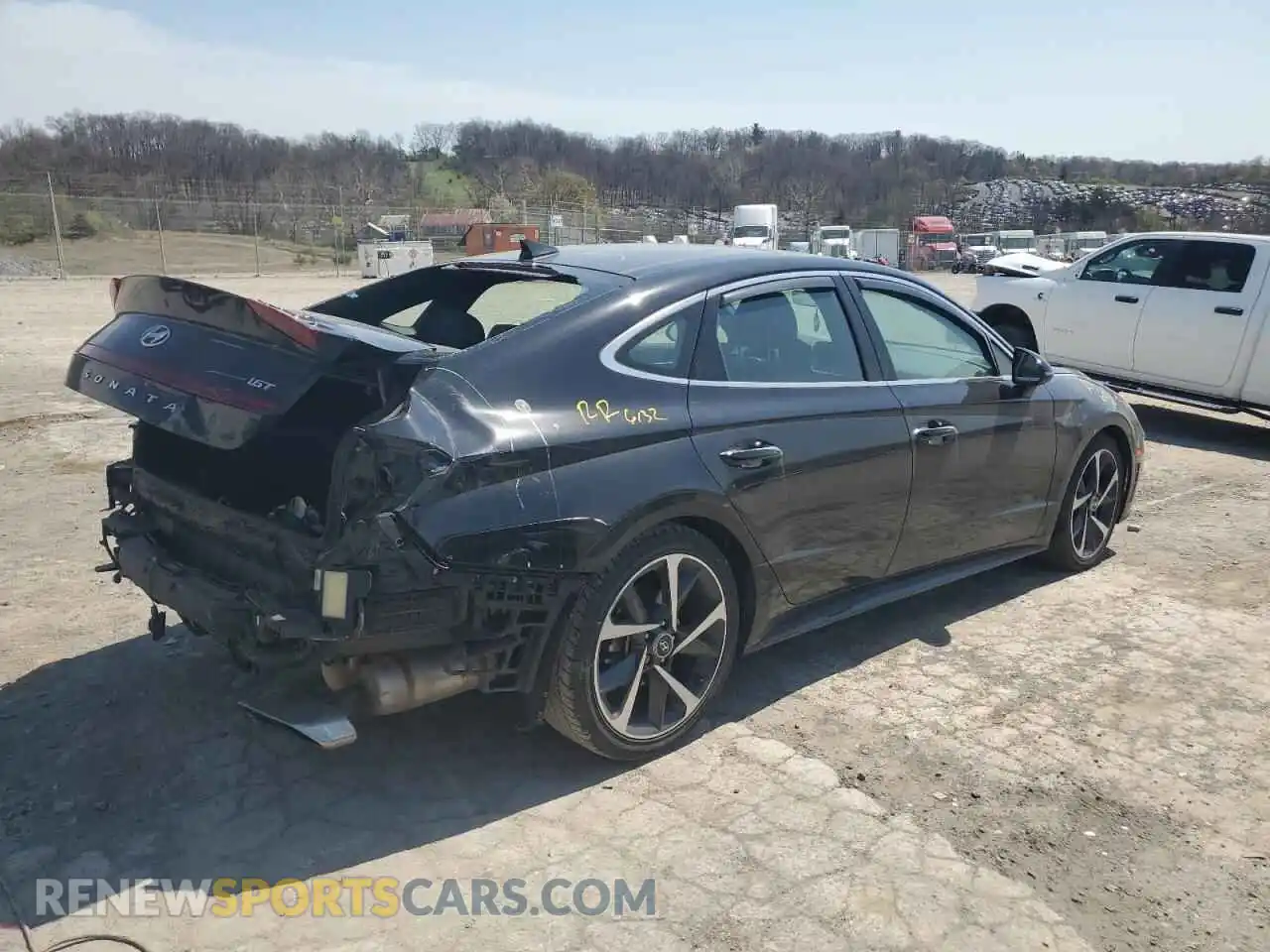 3 Photograph of a damaged car KMHL44J27PA263398 HYUNDAI SONATA 2023