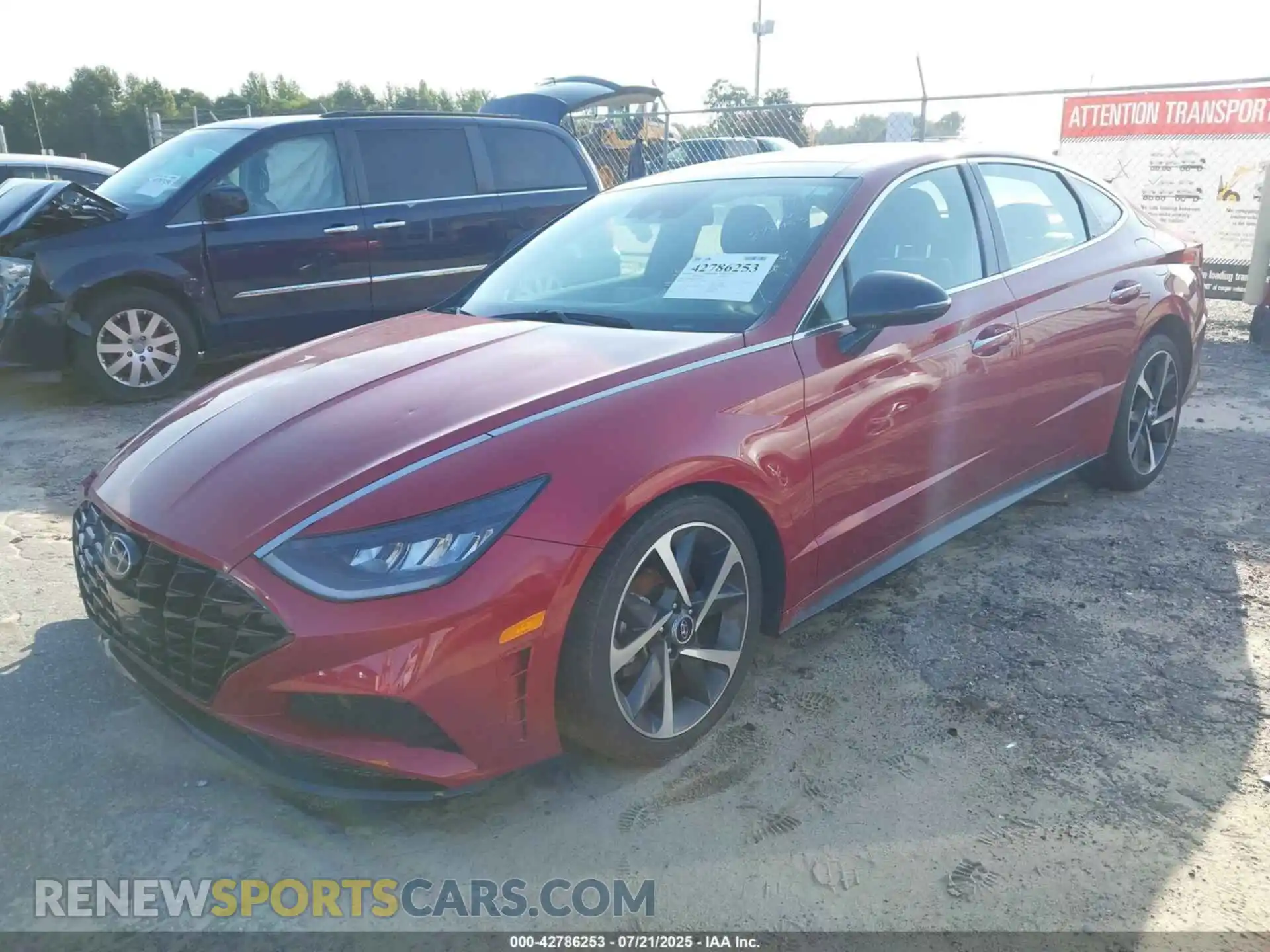 2 fotografías del automóvil dañado KMHL44J27PA278953 HYUNDAI SONATA 2023