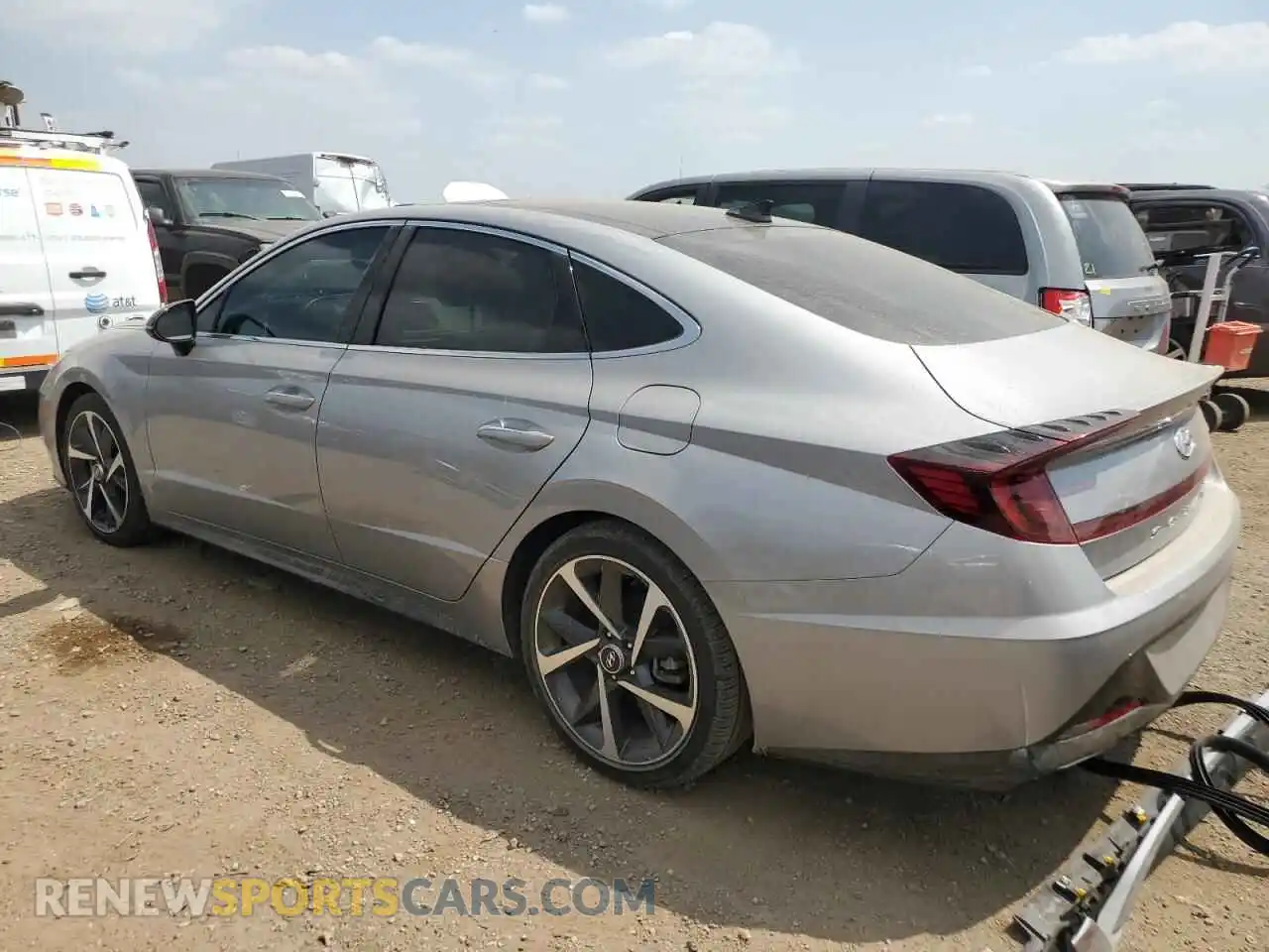 2 Photograph of a damaged car KMHL44J27PA291041 HYUNDAI SONATA 2023