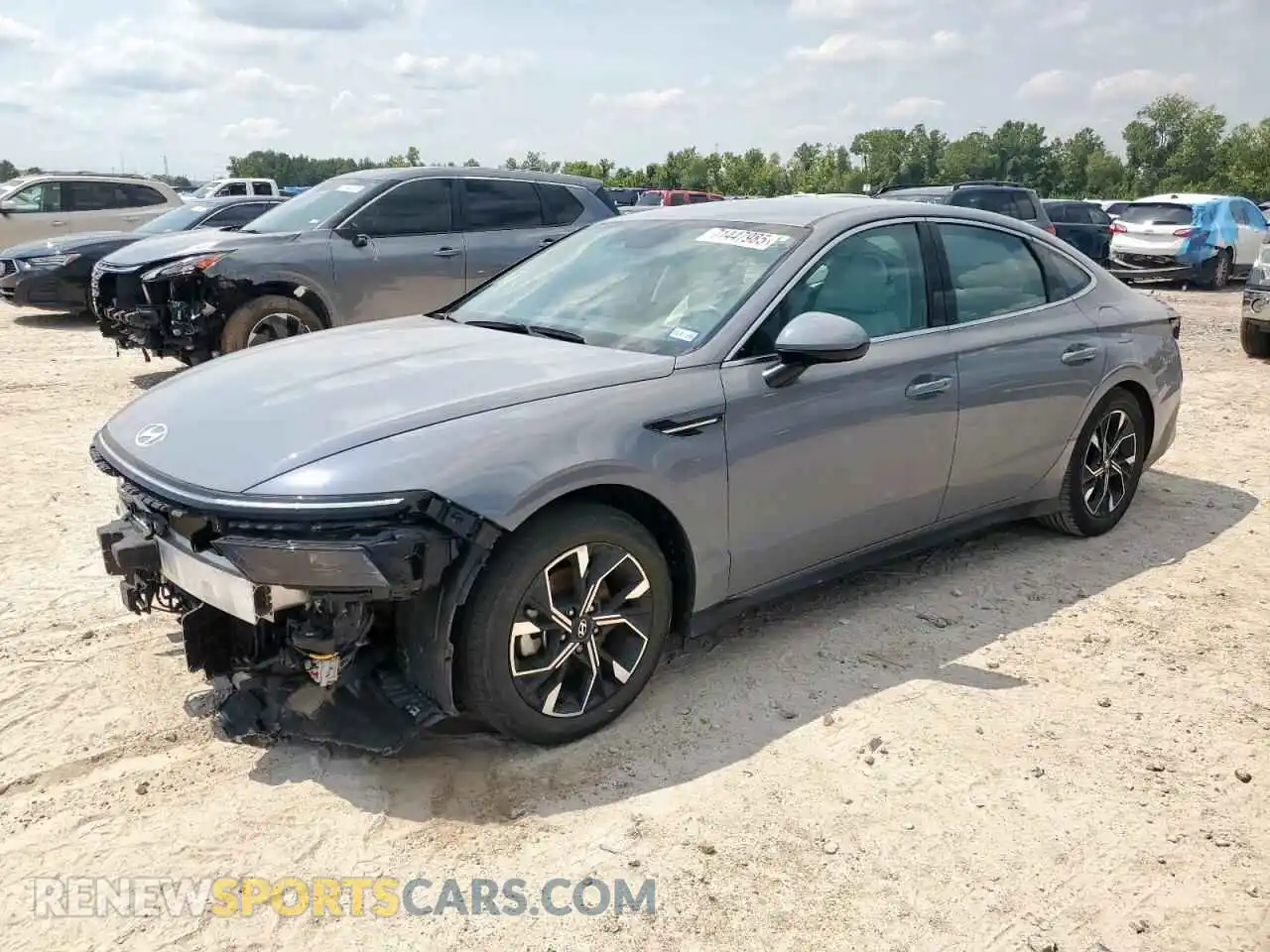 1 Photograph of a damaged car KMHL64JA2RA376356 HYUNDAI SONATA 2024