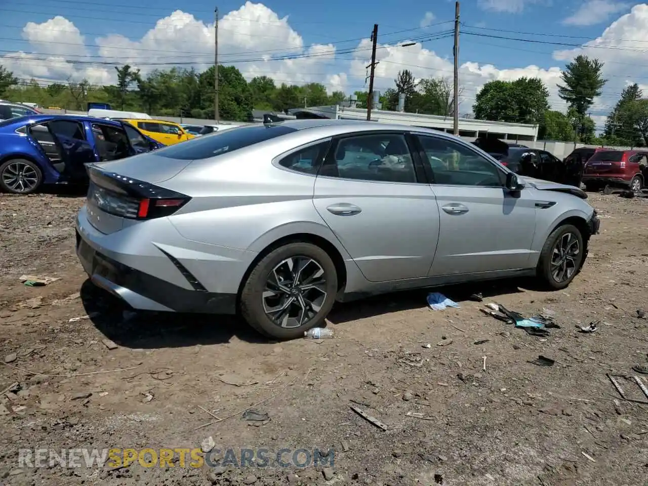 3 Фотография поврежденного автомобиля KMHL64JAXRA376394 HYUNDAI SONATA 2024
