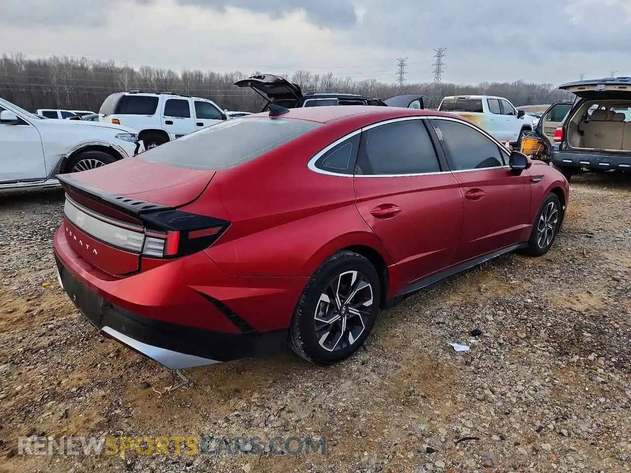 3 fotografías del automóvil dañado KMHL64JAXRA421060 HYUNDAI SONATA 2024