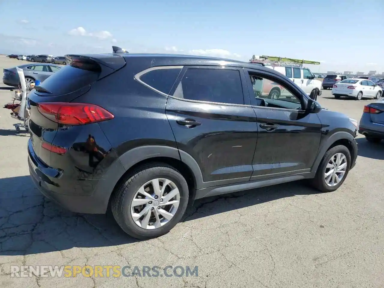 3 fotografías del automóvil dañado KM8J23A41KU921457 HYUNDAI TUCSON 2019