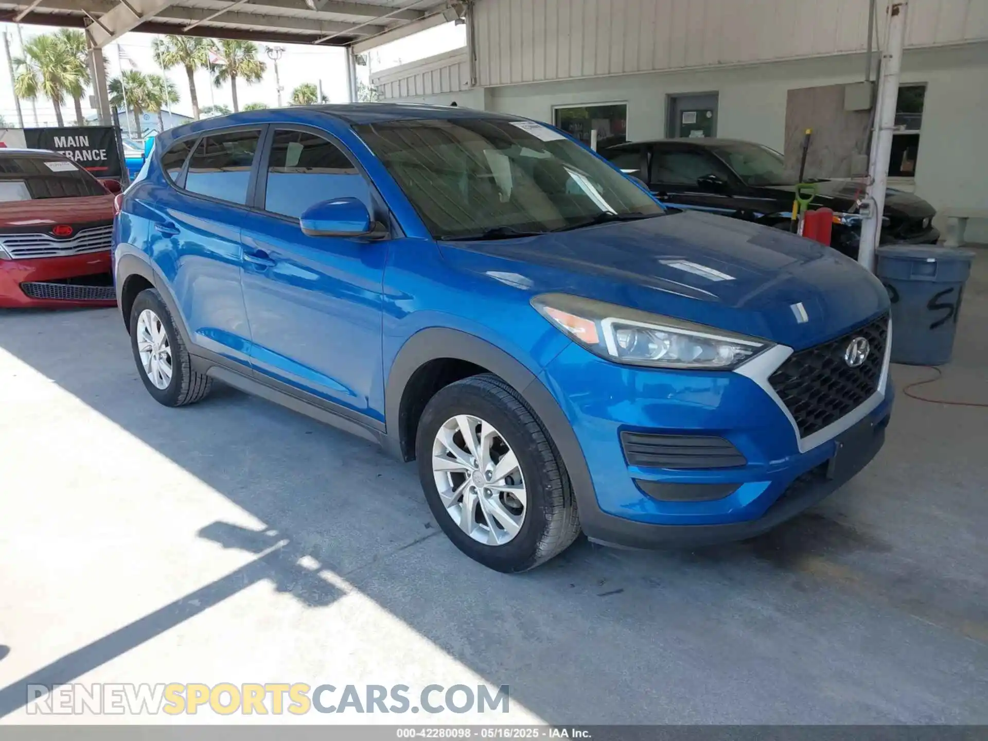 1 Photograph of a damaged car KM8J23A41KU957309 HYUNDAI TUCSON 2019