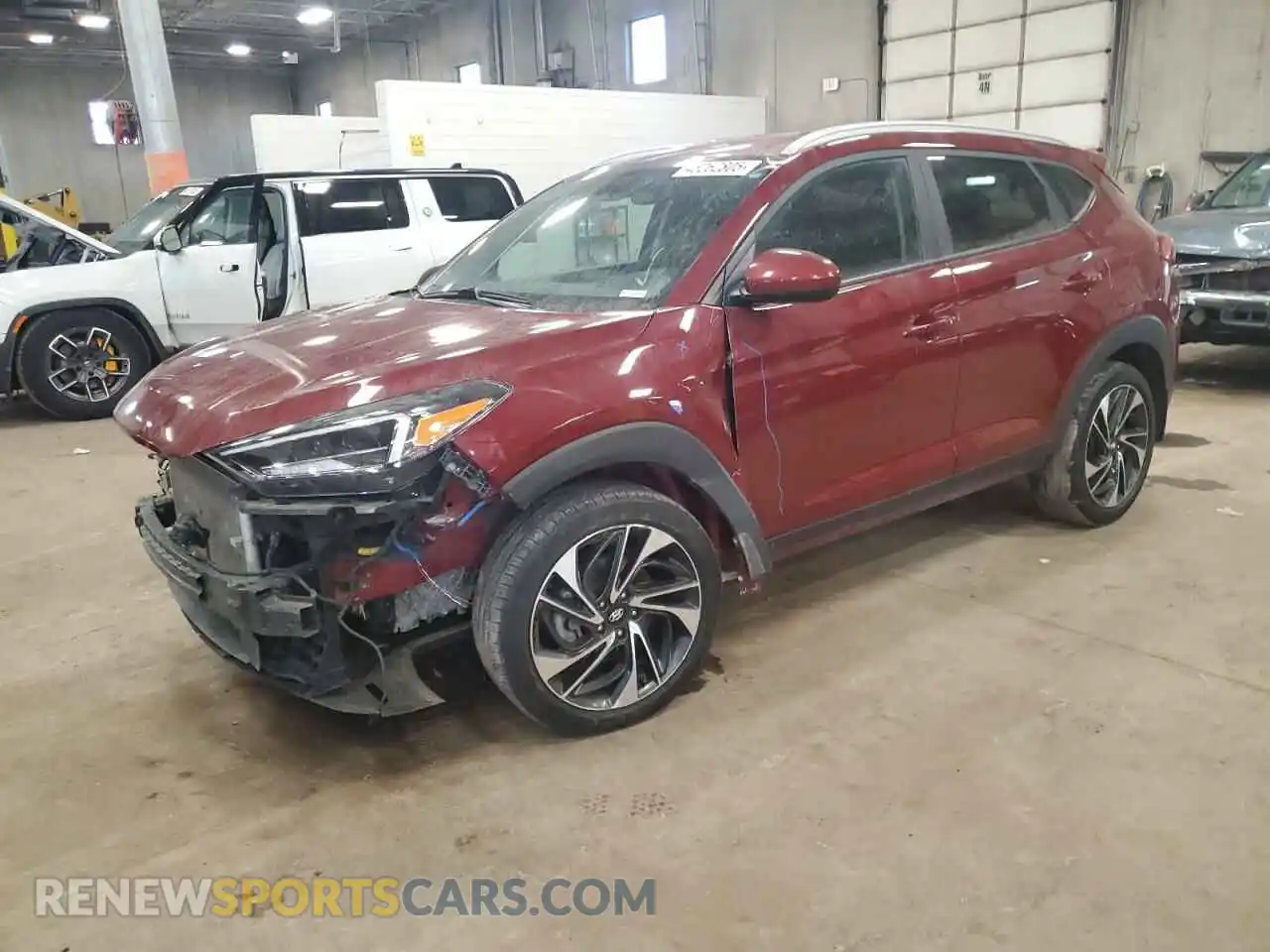 1 Photograph of a damaged car KM8J3CALXKU076970 HYUNDAI TUCSON 2019