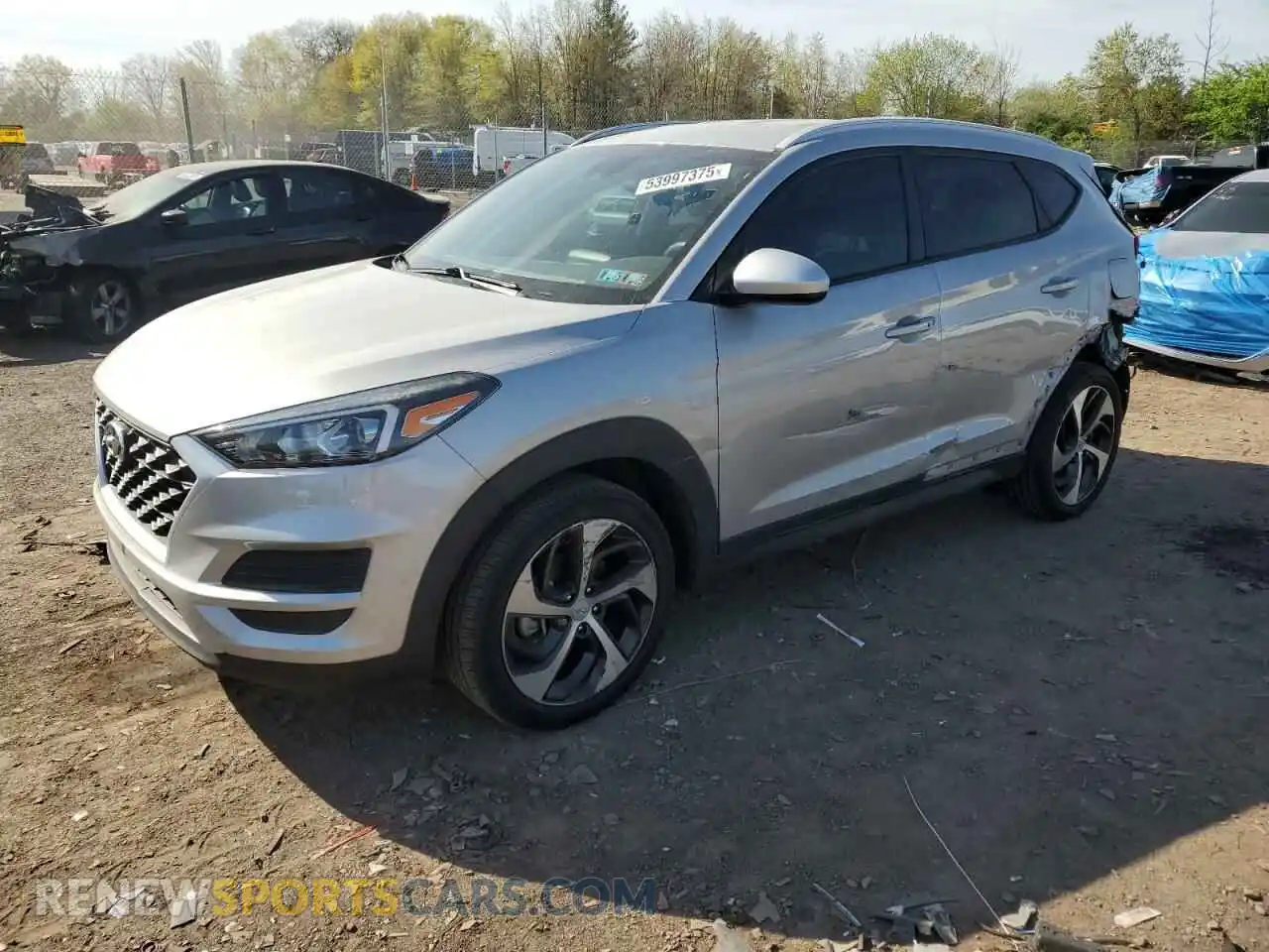 1 Photograph of a damaged car KM8J3CA48LU136397 HYUNDAI TUCSON 2020