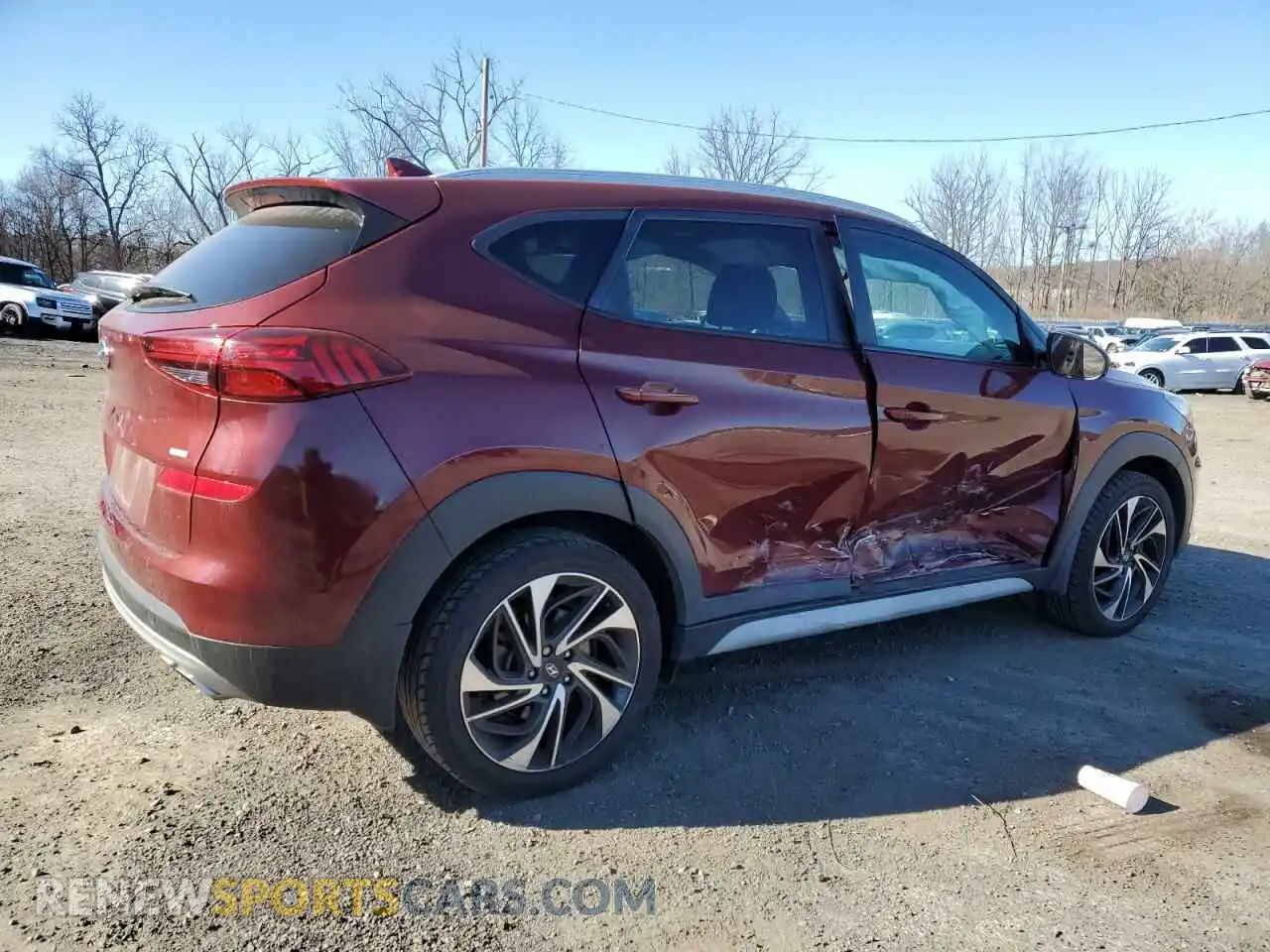 3 Фотография поврежденного автомобиля KM8J3CAL3LU268622 HYUNDAI TUCSON 2020