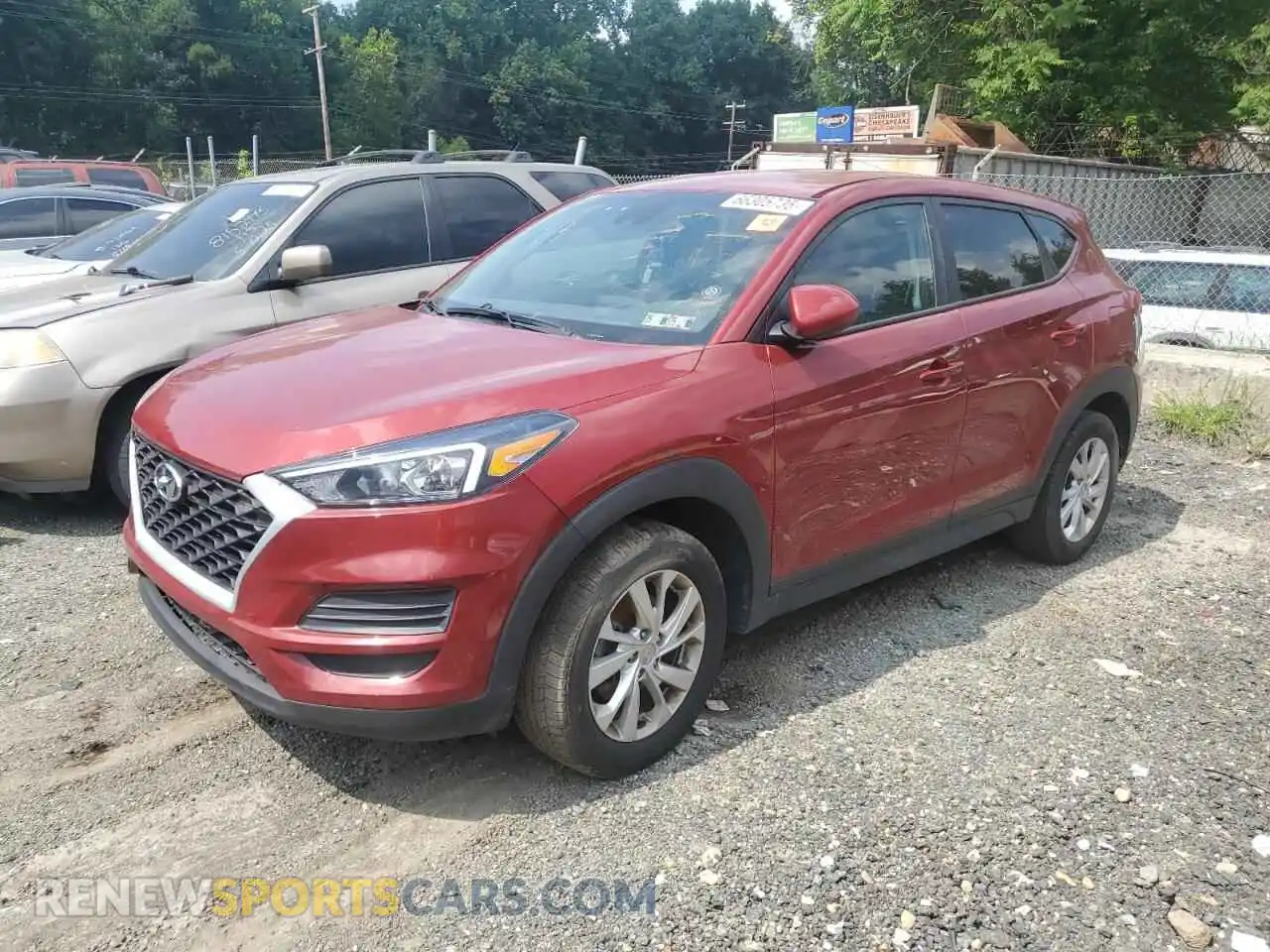 1 Photograph of a damaged car KM8J23A45MU404875 HYUNDAI TUCSON 2021