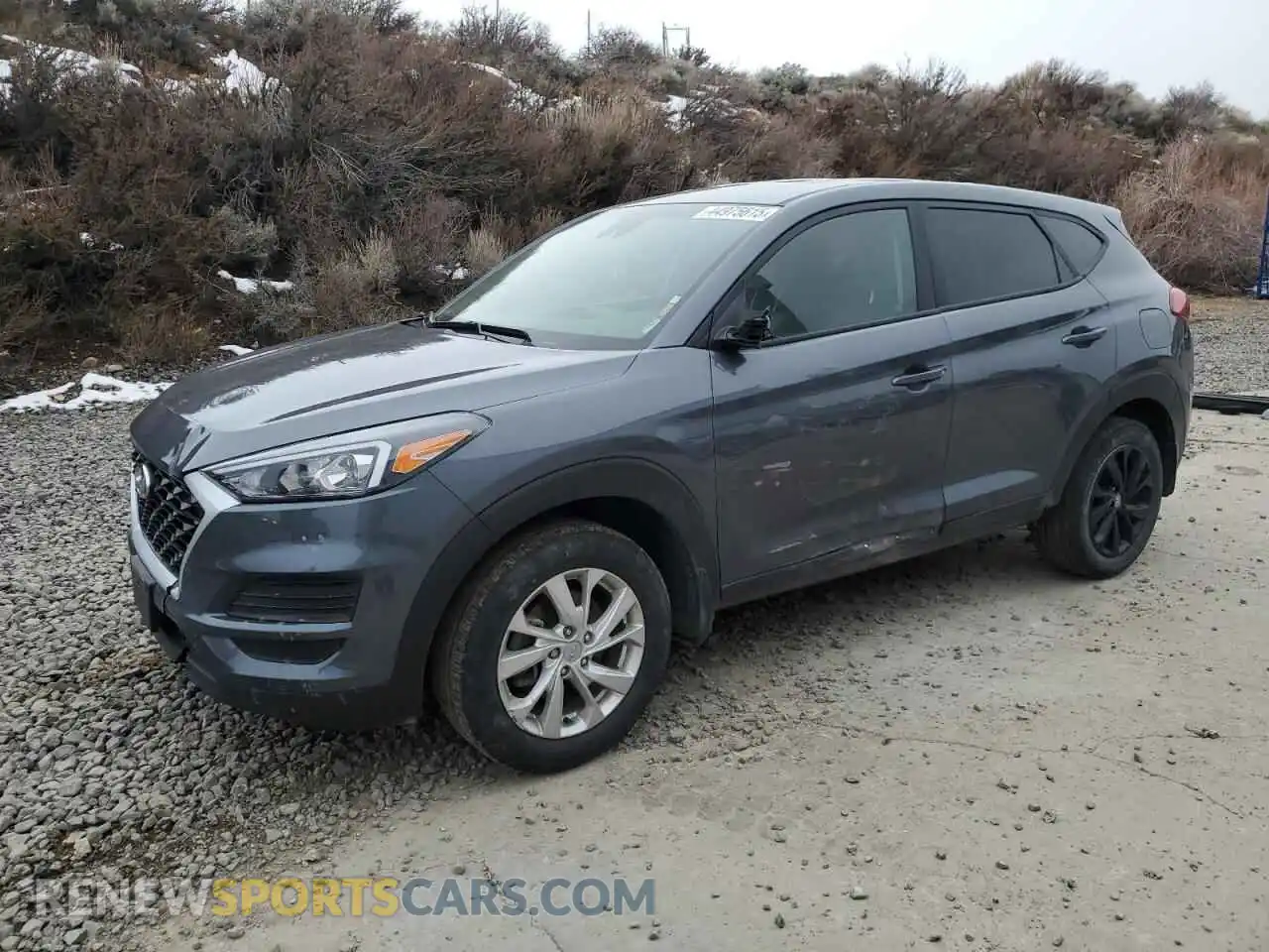 1 Photograph of a damaged car KM8J2CA42MU292004 HYUNDAI TUCSON 2021