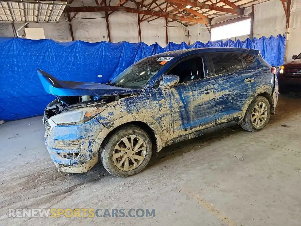 1 Photograph of a damaged car KM8J2CA45MU293180 HYUNDAI TUCSON 2021