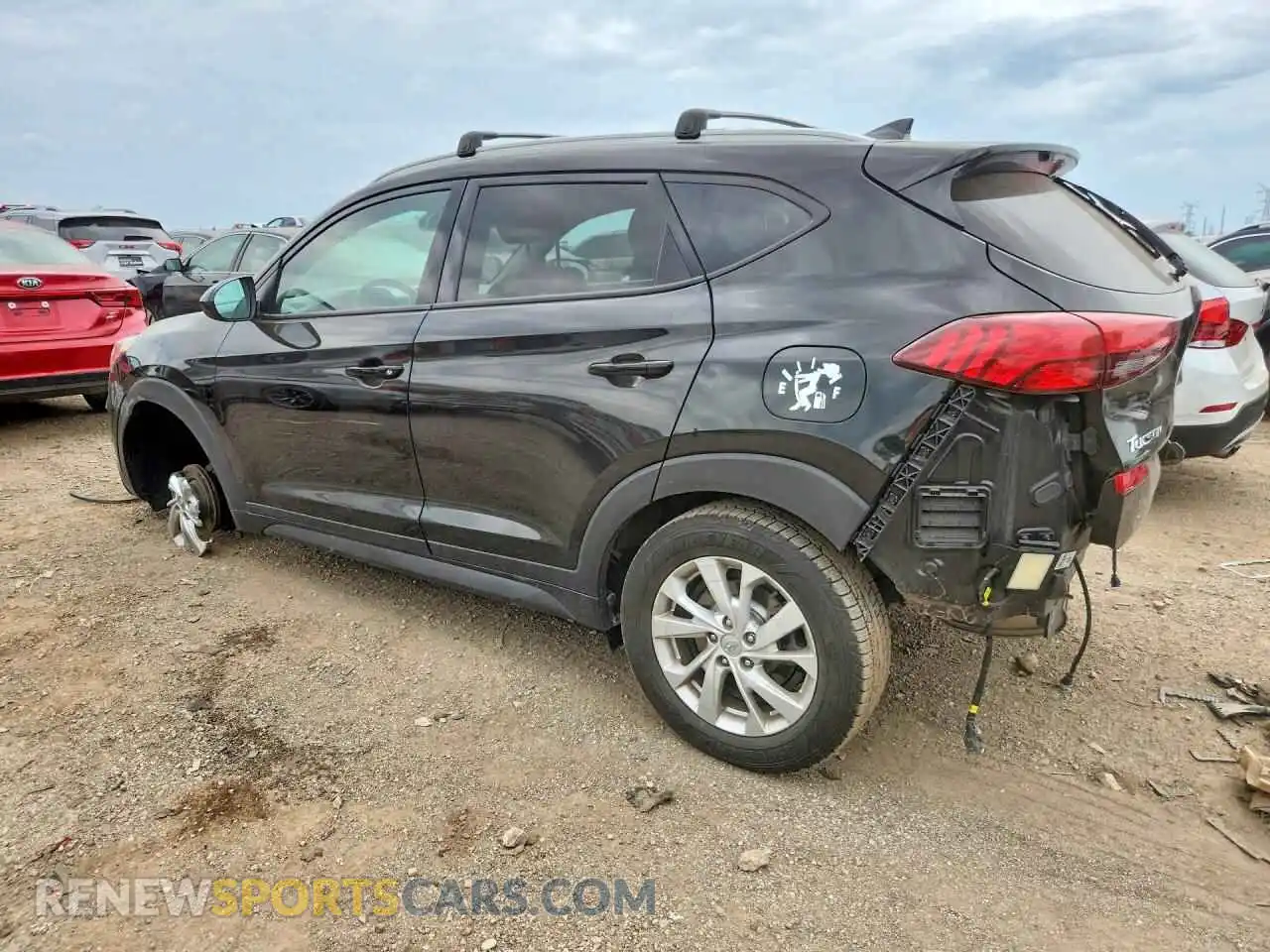 2 Photograph of a damaged car KM8J33A42MU403762 HYUNDAI TUCSON 2021