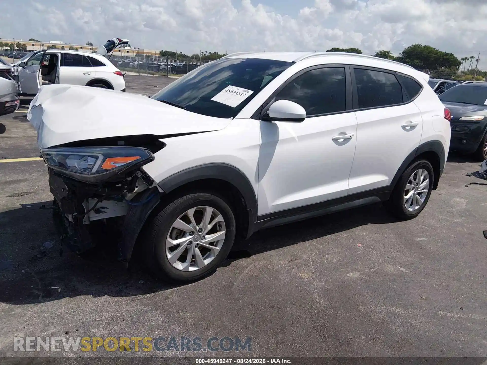 2 Photograph of a damaged car KM8J33A4XMU292863 HYUNDAI TUCSON 2021