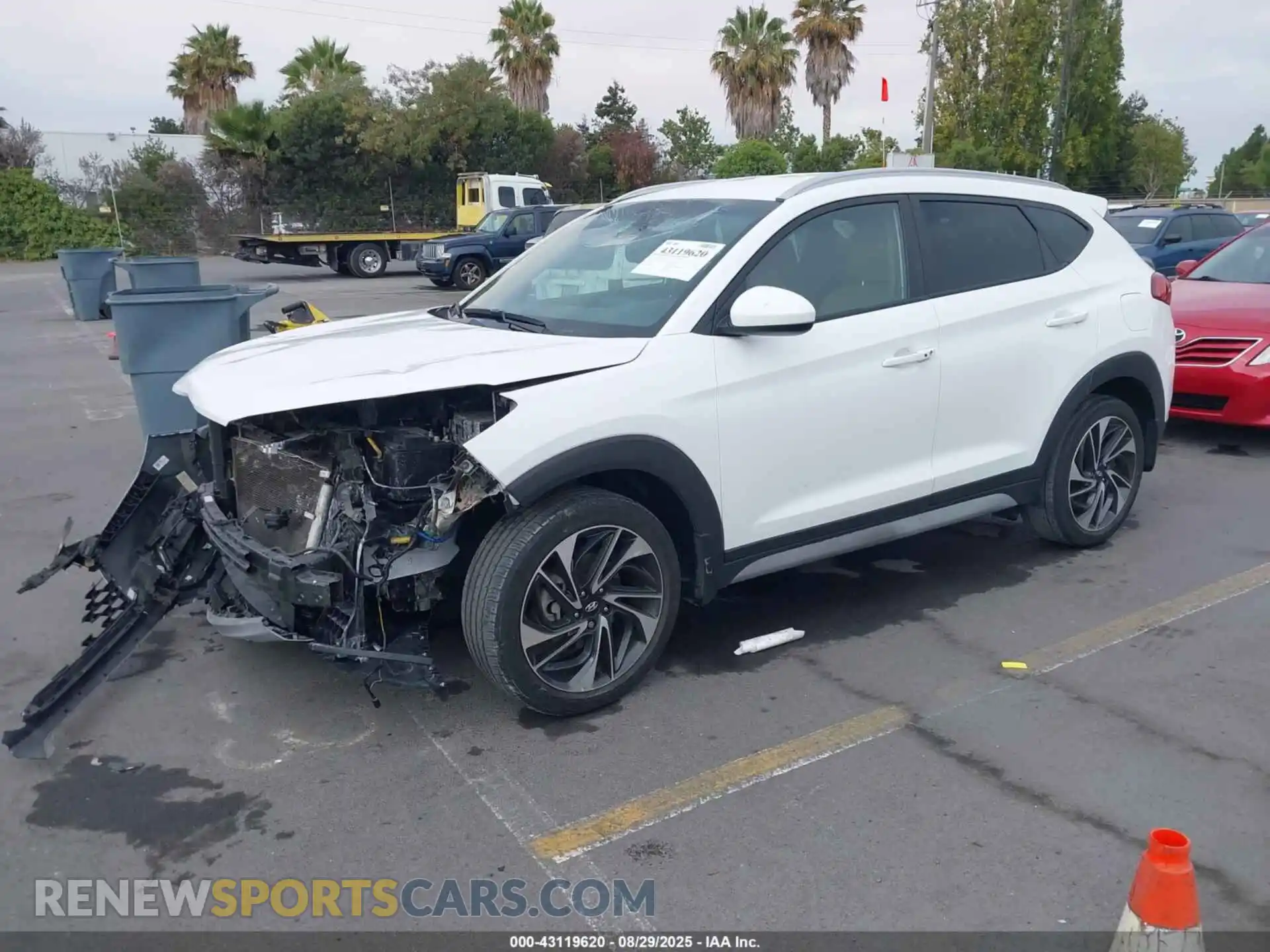2 fotografías del automóvil dañado KM8J33AL0MU292670 HYUNDAI TUCSON 2021