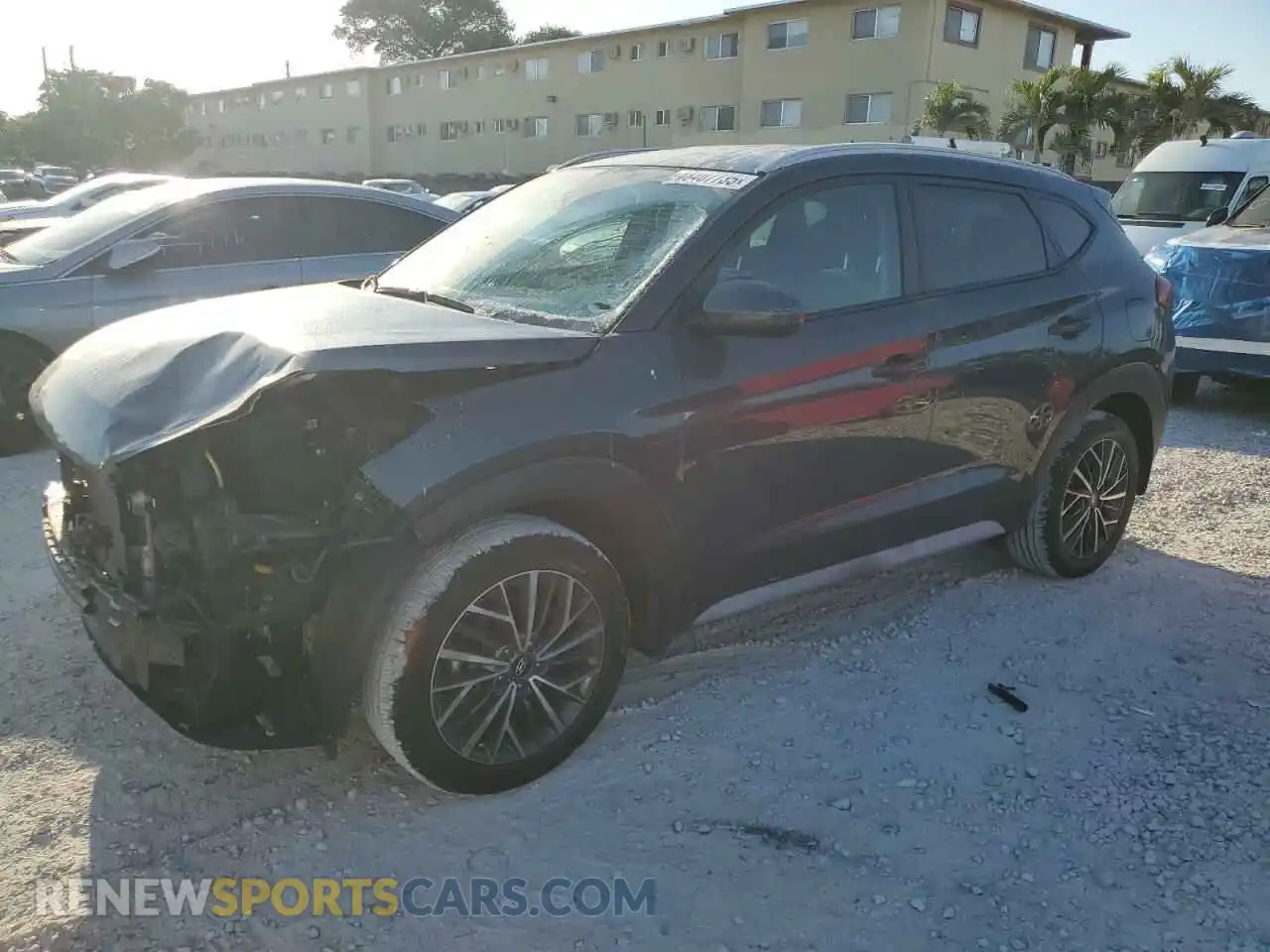 1 Photograph of a damaged car KM8J33AL0MU304770 HYUNDAI TUCSON 2021
