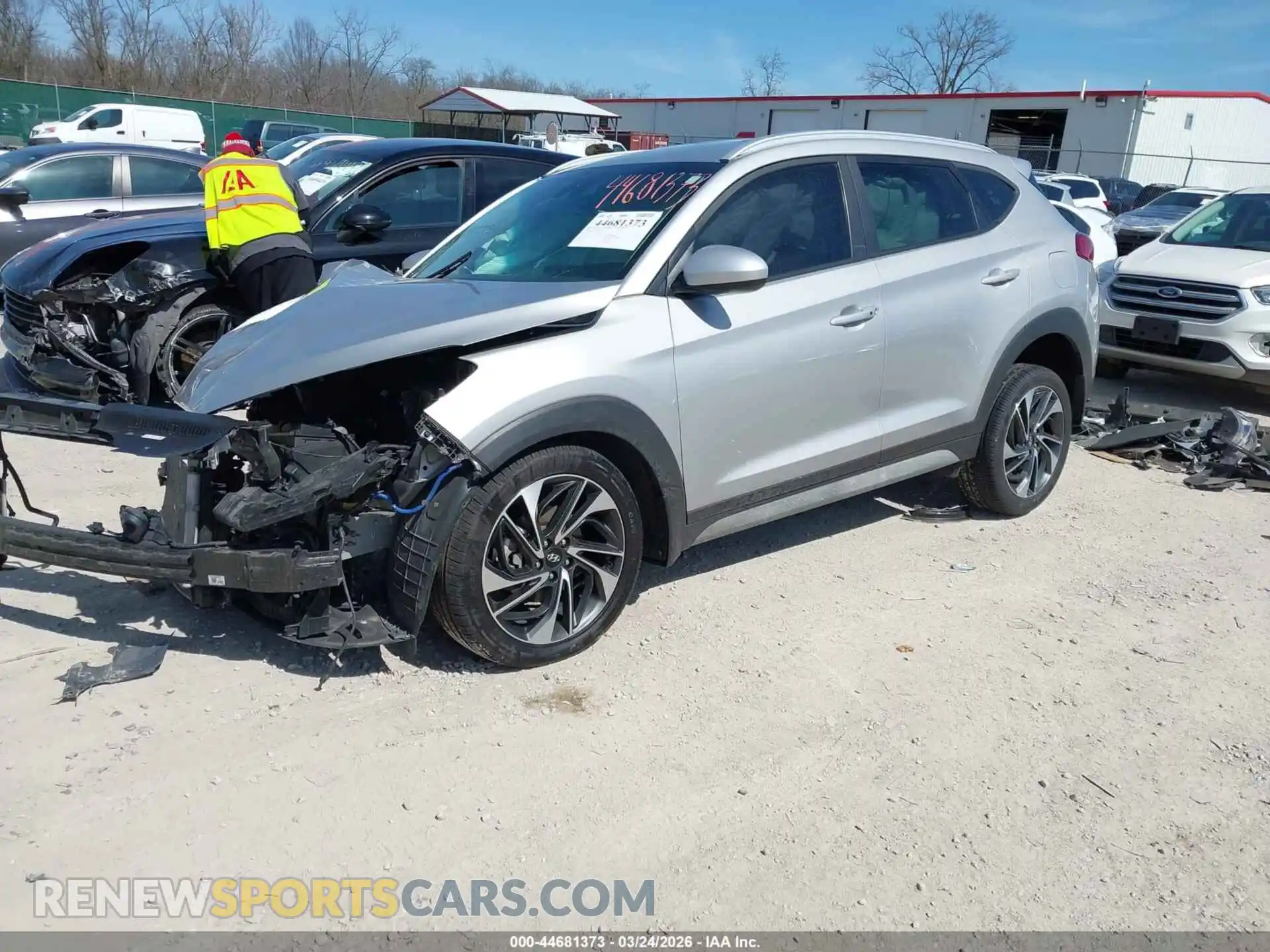 2 Photograph of a damaged car KM8J33AL0MU314635 HYUNDAI TUCSON 2021