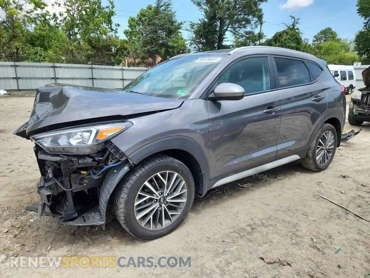 1 Photograph of a damaged car KM8J33AL1MU350334 HYUNDAI TUCSON 2021