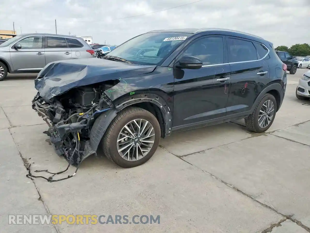 1 Photograph of a damaged car KM8J33AL1MU355159 HYUNDAI TUCSON 2021