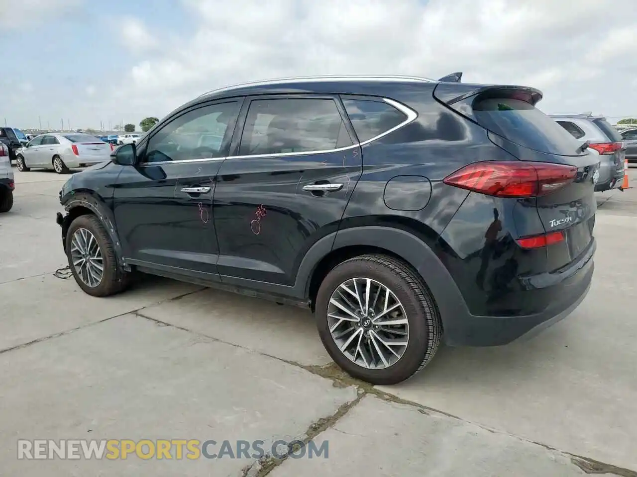 2 Photograph of a damaged car KM8J33AL1MU355159 HYUNDAI TUCSON 2021